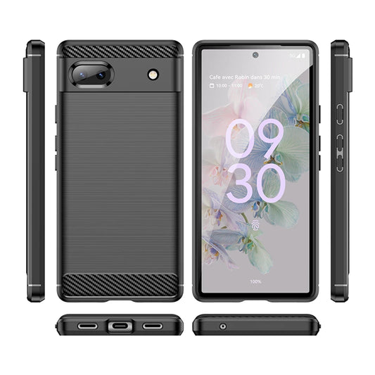 Ovitek za Google Pixel 6a, Techsuit, Karbon, Črn