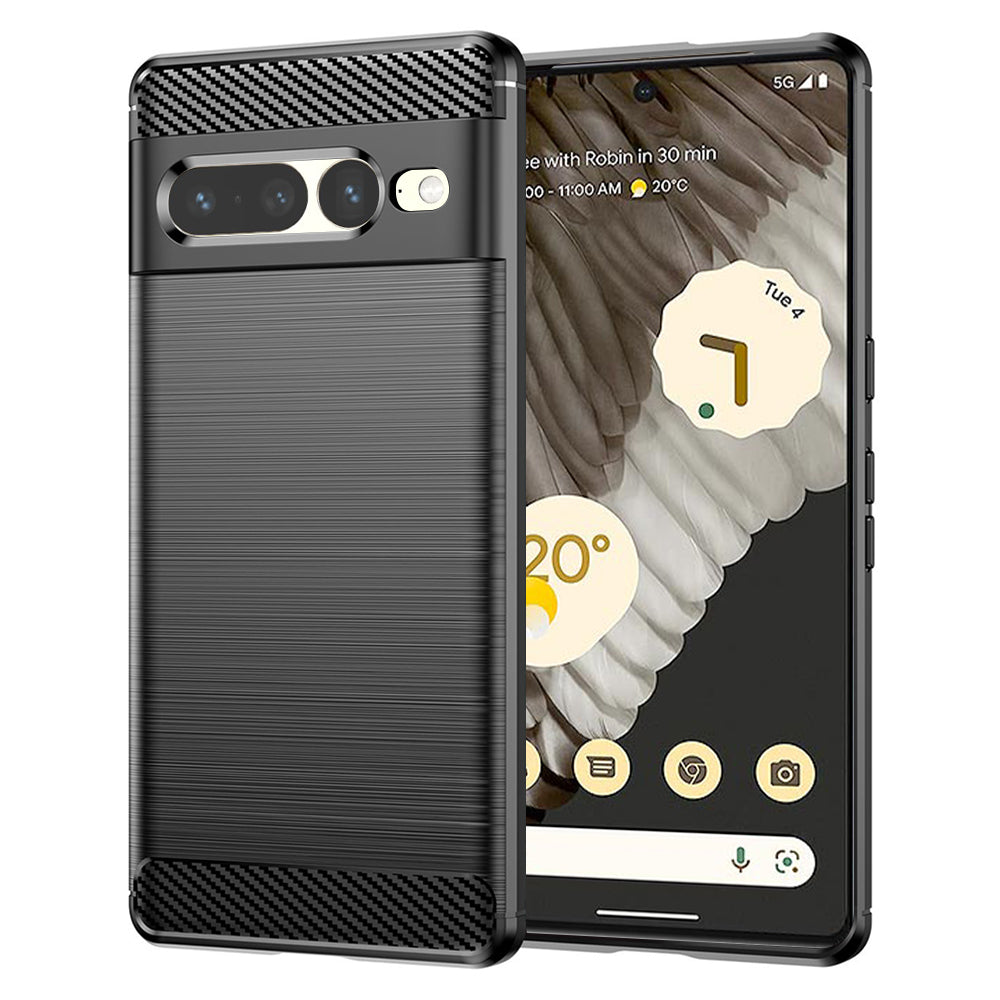 Ovitek za Google Pixel 7 Pro, Techsuit, Karbon, Črn