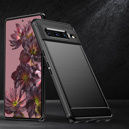 Ovitek za Google Pixel 7 Pro, Techsuit, Karbon, Črn