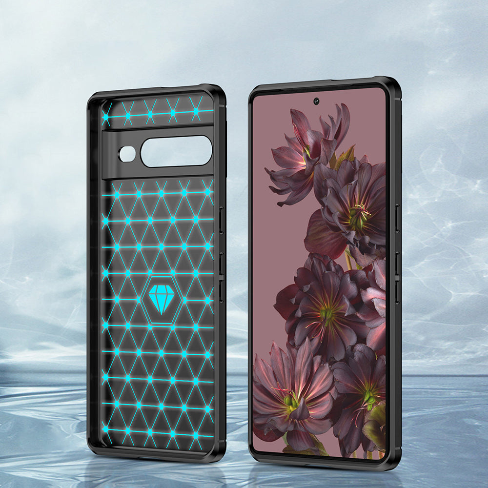 Ovitek za Google Pixel 7 Pro, Techsuit, Karbon, Črn