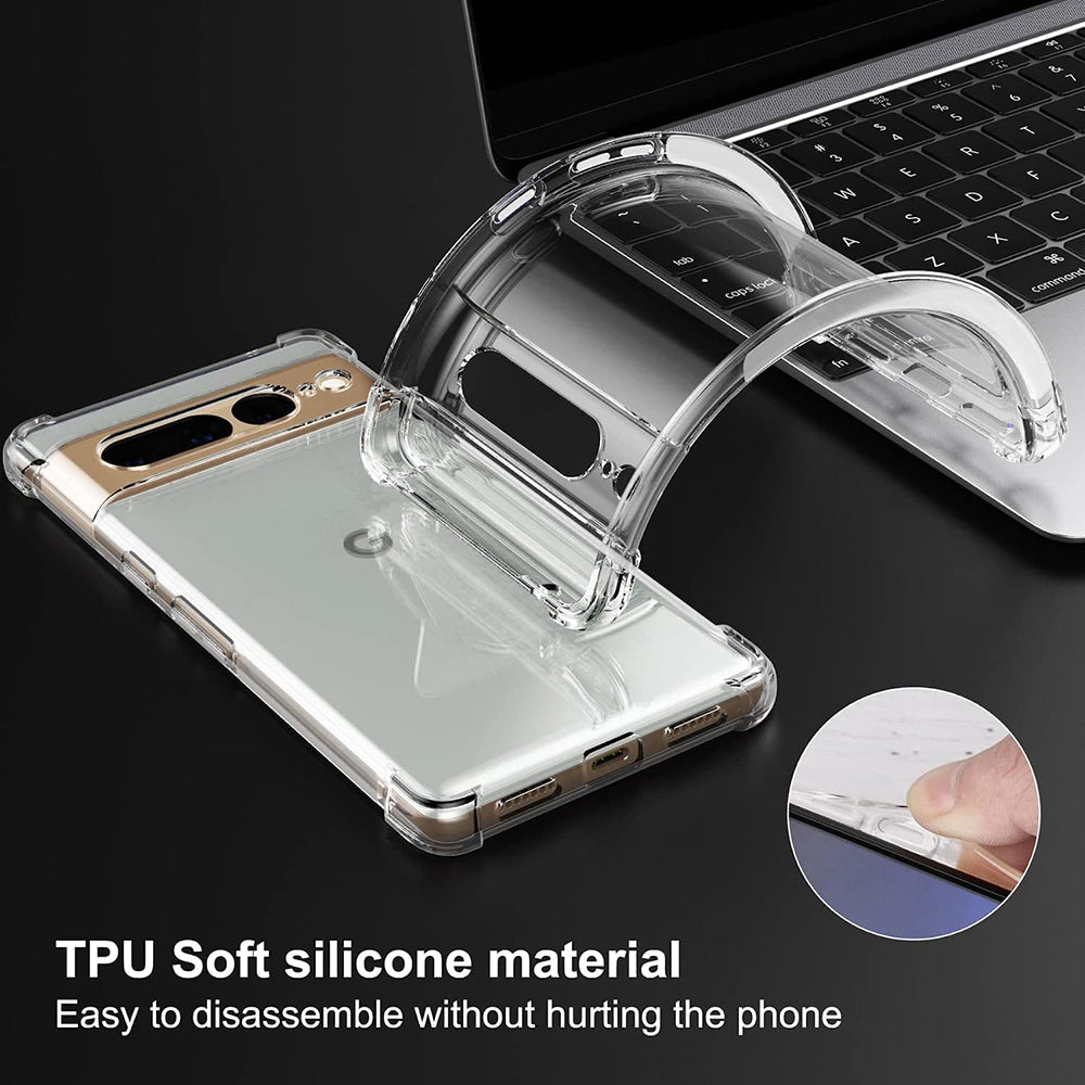 Ovitek za Google Pixel 7 Pro, Techsuit, Proti udarcem Prozoren