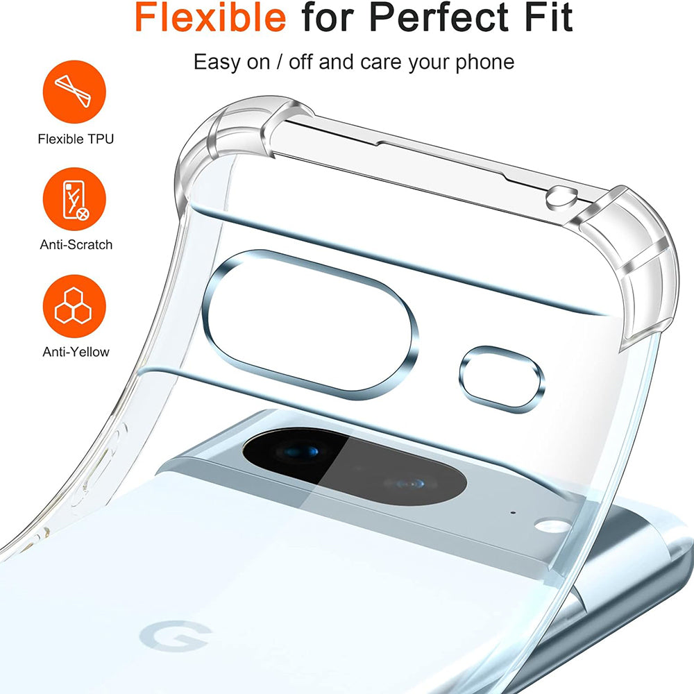 Ovitek za Google Pixel 7, Techsuit, Proti udarcem Prozoren