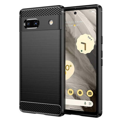 Ovitek za Google Pixel 7a, Techsuit, Karbon, Črn