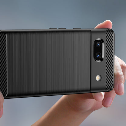 Ovitek za Google Pixel 7a, Techsuit, Karbon, Črn