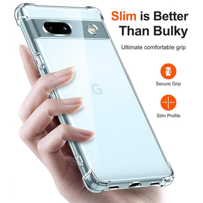 Ovitek za Google Pixel 7a, Techsuit, odporen proti udarcem, prozoren