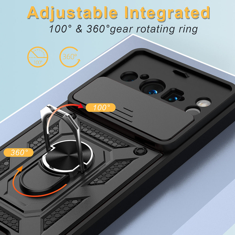 Ovitek za Google Pixel 8 Pro, Techsuit, CamShield, Črn