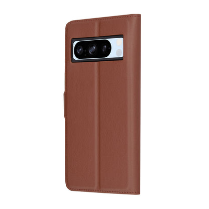 Ovitek za Google Pixel 8 Pro, Techsuit, usnjeni folio, rjav