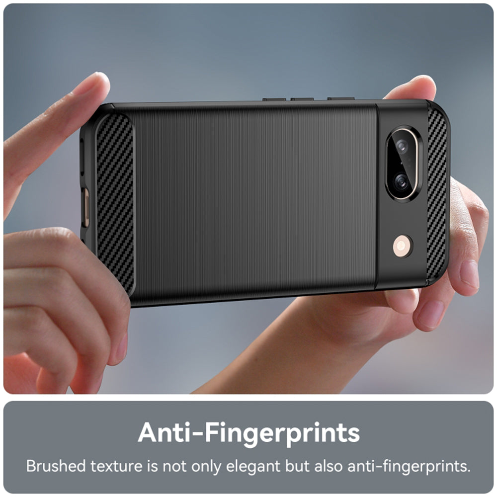 Ovitek za Google Pixel 8a, Techsuit, Karbon, Črn
