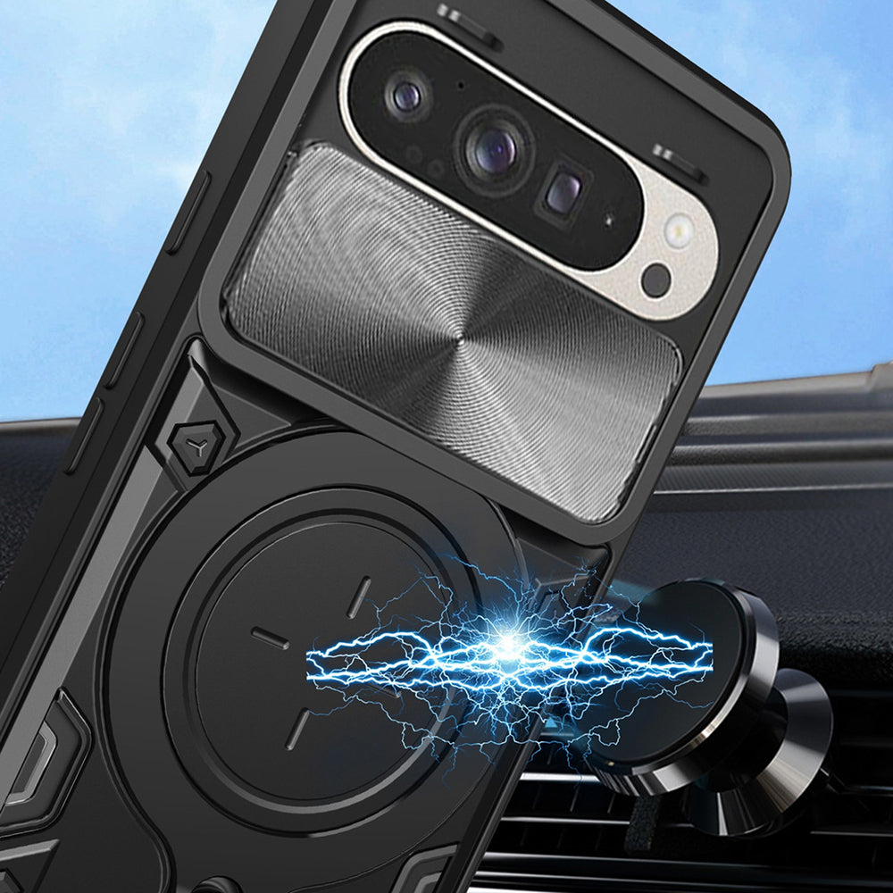 Ovitek za Google Pixel 9 / 9 Pro, Techsuit, CamGuard Pro, Črn