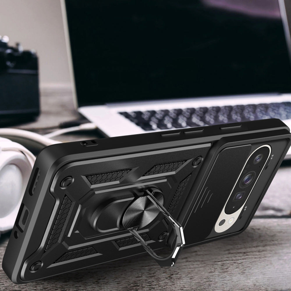 Ovitek za Google Pixel 9 / 9 Pro, Techsuit, CamShield, Črn