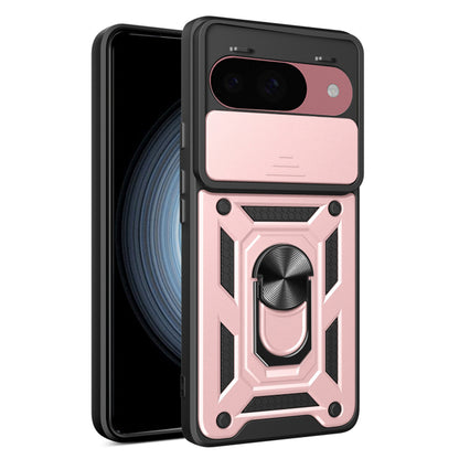 Ovitek za Google Pixel 9 / 9 Pro, Techsuit, CamShield, roza