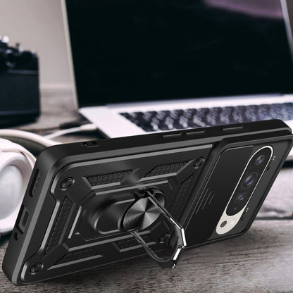 Ovitek za Google Pixel 9 / 9 Pro, Techsuit, CamShield, roza