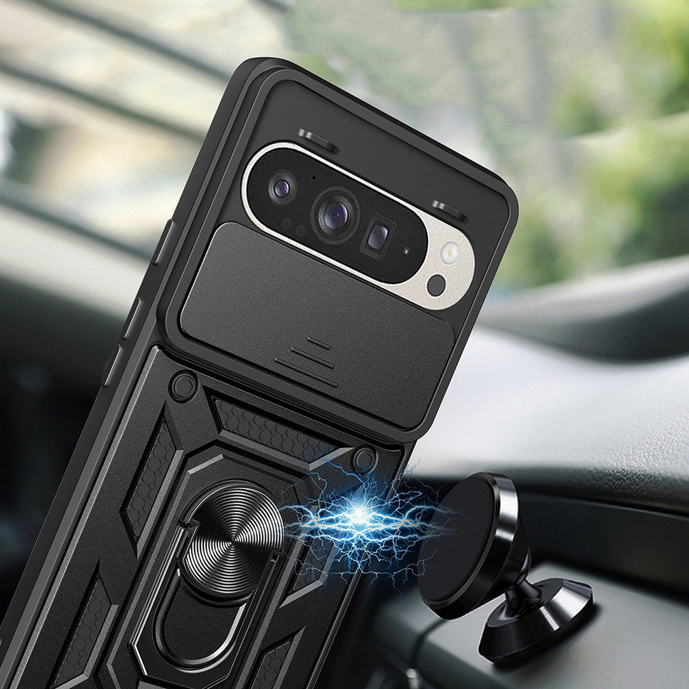 Ovitek za Google Pixel 9 / 9 Pro, Techsuit, CamShield, roza