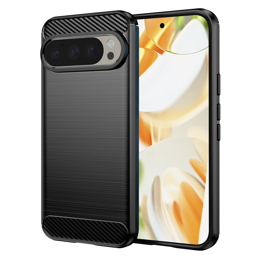 Ovitek za Google Pixel 9 / 9 Pro, Techsuit, Karbon, Črn