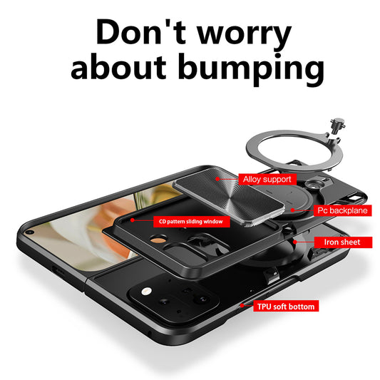 Ovitek za Google Pixel 9 Pro Fold, Techsuit, CamGuard Pro, rdeč