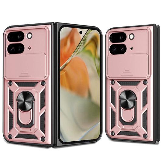 Ovitek za Google Pixel 9 Pro Fold, Techsuit, CamShield, roza