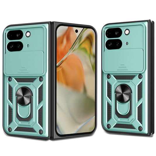 Ovitek za Google Pixel 9 Pro Fold, Techsuit, CamShield, Zelen