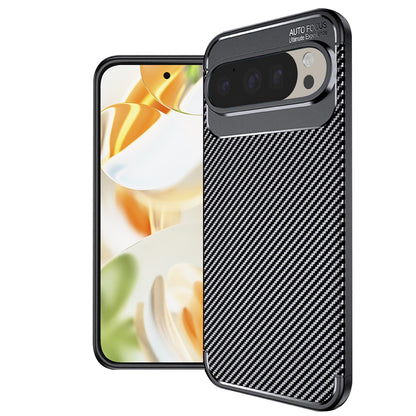 Ovitek za Google Pixel 9 Pro, Techsuit, CarbonFiber, Črn
