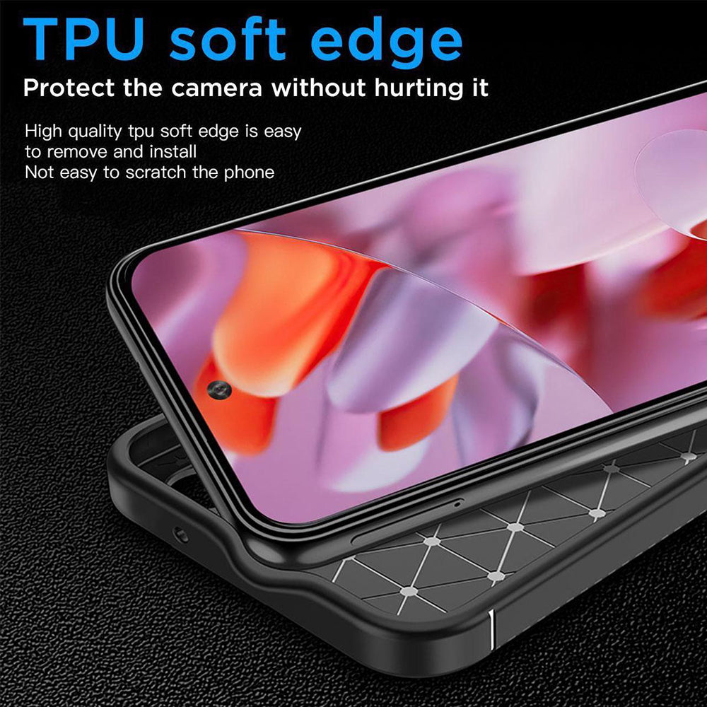 Ovitek za Google Pixel 9 Pro, Techsuit, CarbonFiber, Črn