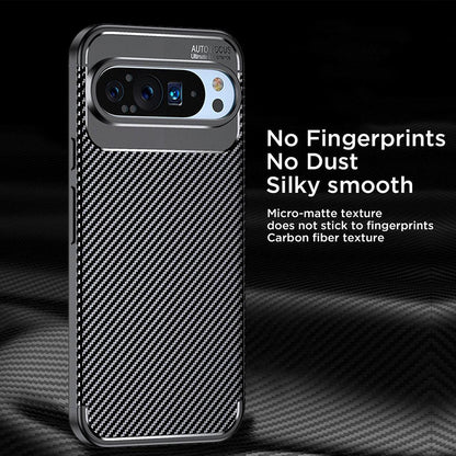 Ovitek za Google Pixel 9 Pro, Techsuit, CarbonFiber, Črn
