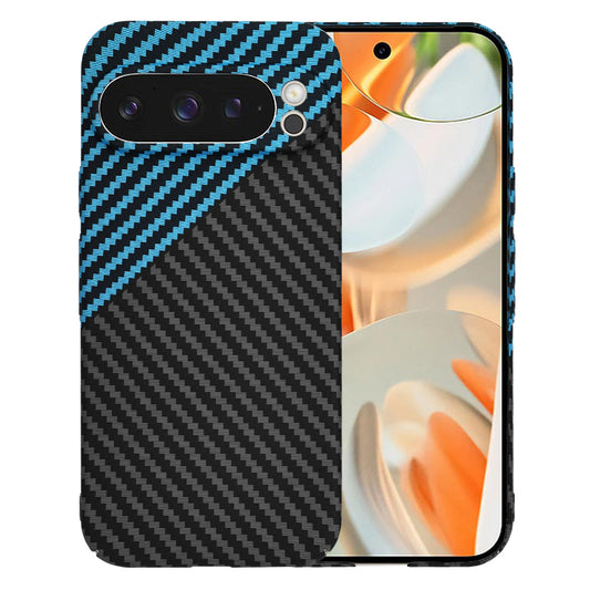 Ovitek za Google Pixel 9 Pro, Techsuit, Carbonite FiberShell, Črna Bleu