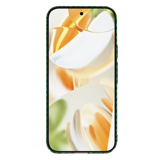 Ovitek za Google Pixel 9 Pro, Techsuit, Carbonite FiberShell, Zelen