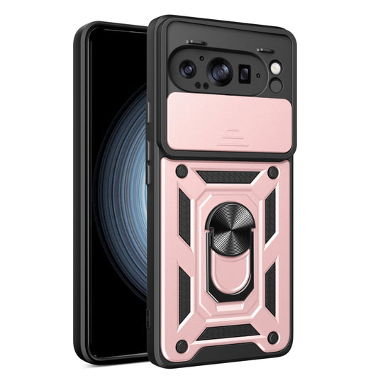 Ovitek za Google Pixel 9 Pro XL, Techsuit, CamShield, roza