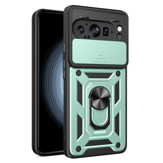 Ovitek za Google Pixel 9 Pro XL, Techsuit, CamShield, Zelen