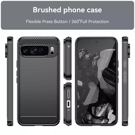 Ovitek za Google Pixel 9 Pro XL, Techsuit, Karbon, Modra