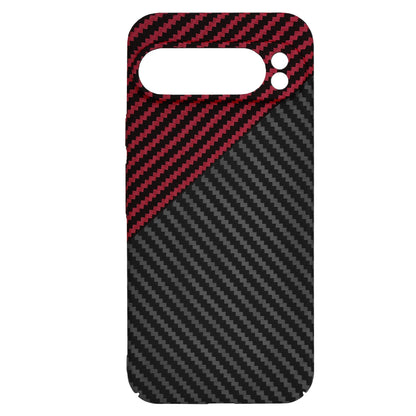 Ovitek za Google Pixel 9 Pro XL, Techsuit, Carbonite FiberShell, Črno Rdeč