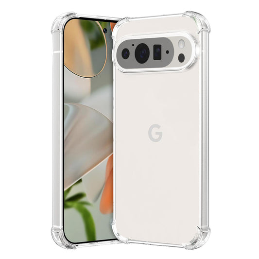 Ovitek za Google Pixel 9 Pro XL, Techsuit, odporen na udarce, prozoren