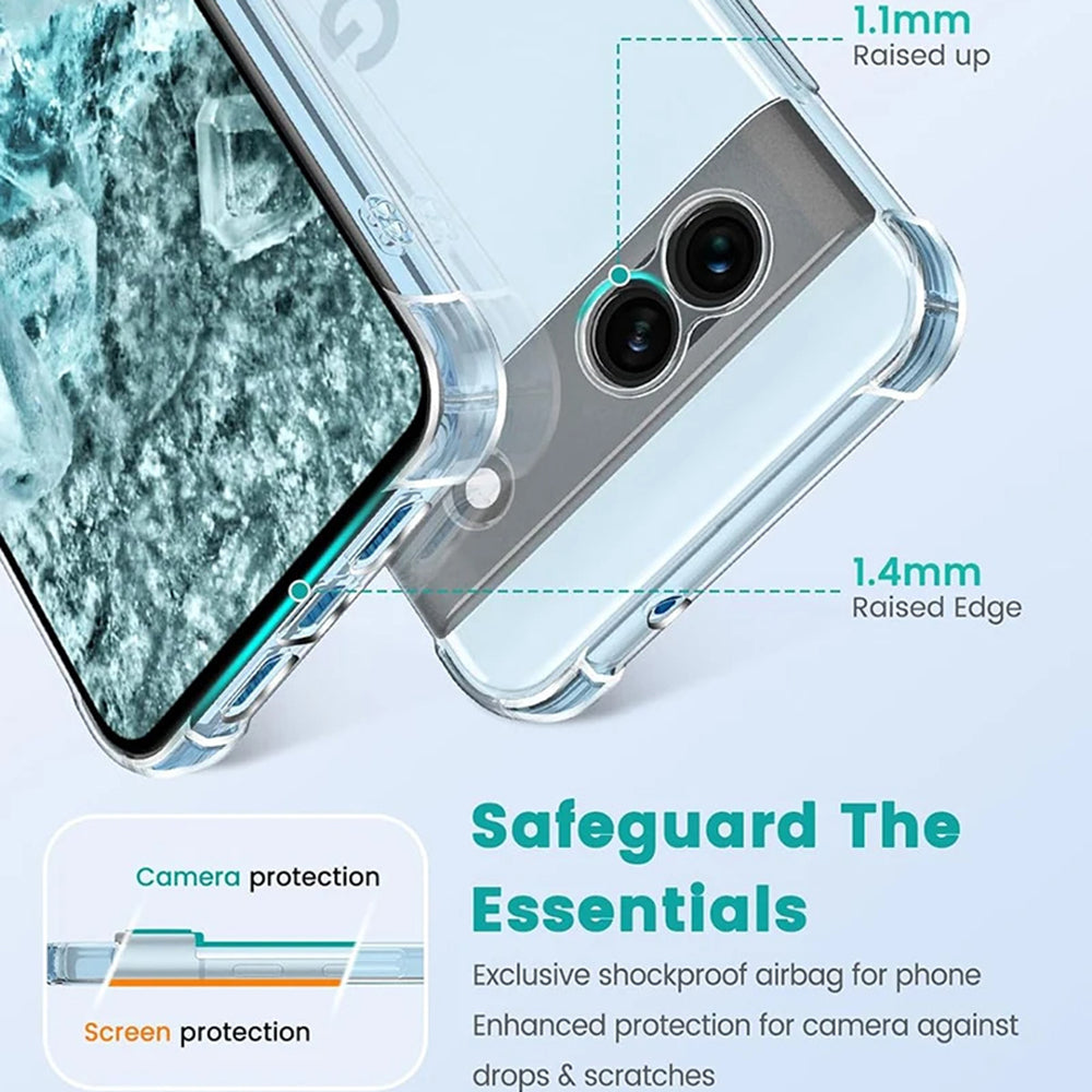 Ovitek za Google Pixel 9, Techsuit, Proti udarcem Prozoren, Prosojen