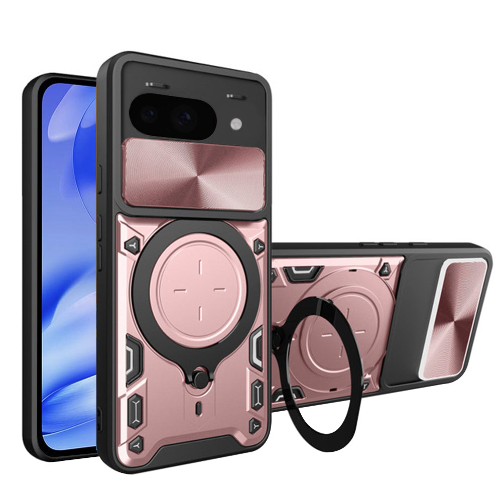 Case for Google Pixel 9a, Techsuit, CamGuard Pro, Rose Gold