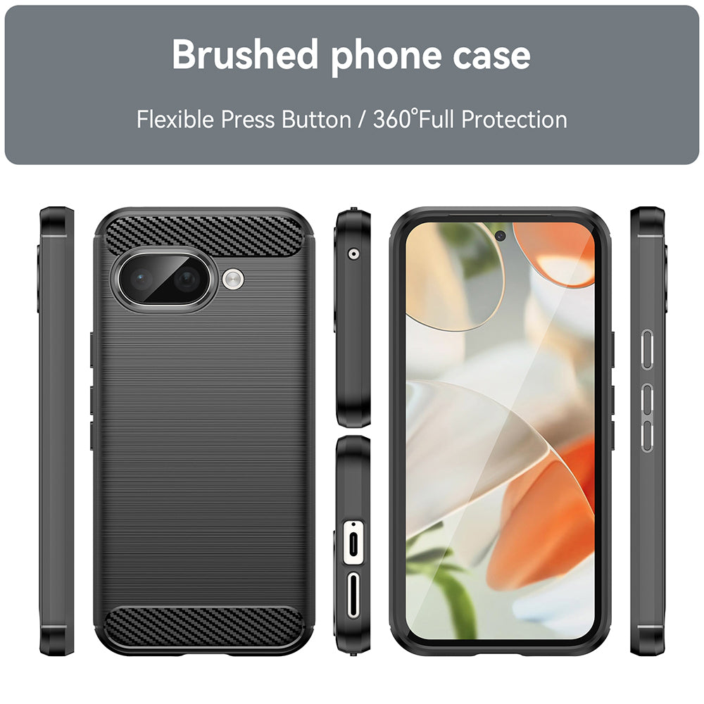 Ovitek za Google Pixel 9a, Techsuit, Karbon, Modra