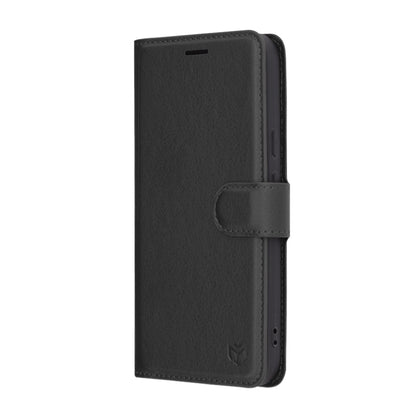Ovitek za Google Pixel 9a, Techsuit, usnjeni folio, črn