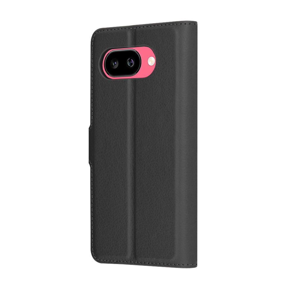 Ovitek za Google Pixel 9a, Techsuit, usnjeni folio, črn