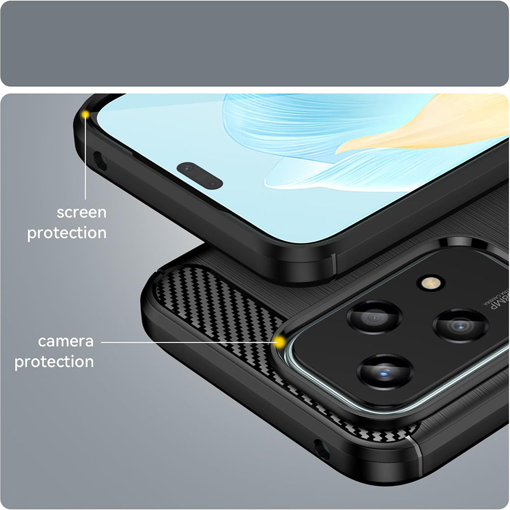 Ovitek za Honor 200 Lite, Techsuit, Karbon, Modra