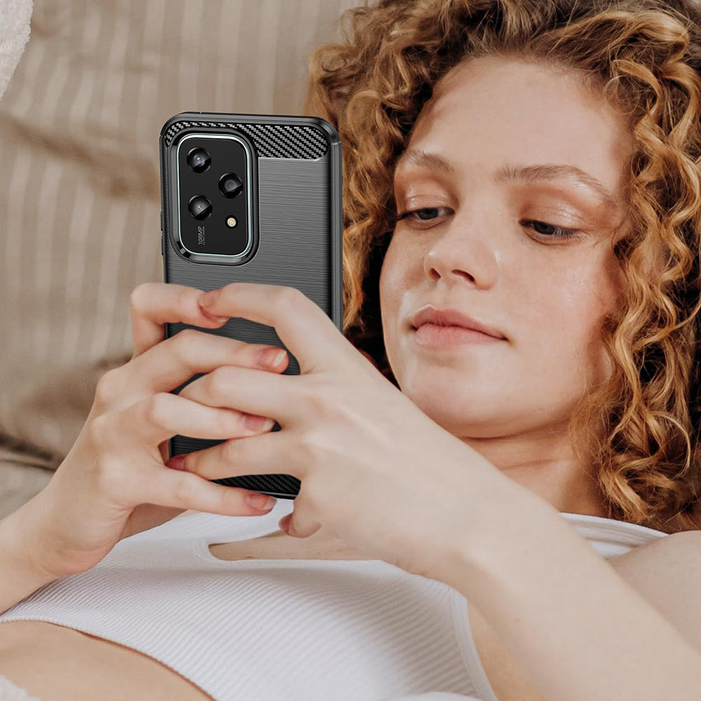 Ovitek za Honor 200 Lite, Techsuit, Karbon, Modra