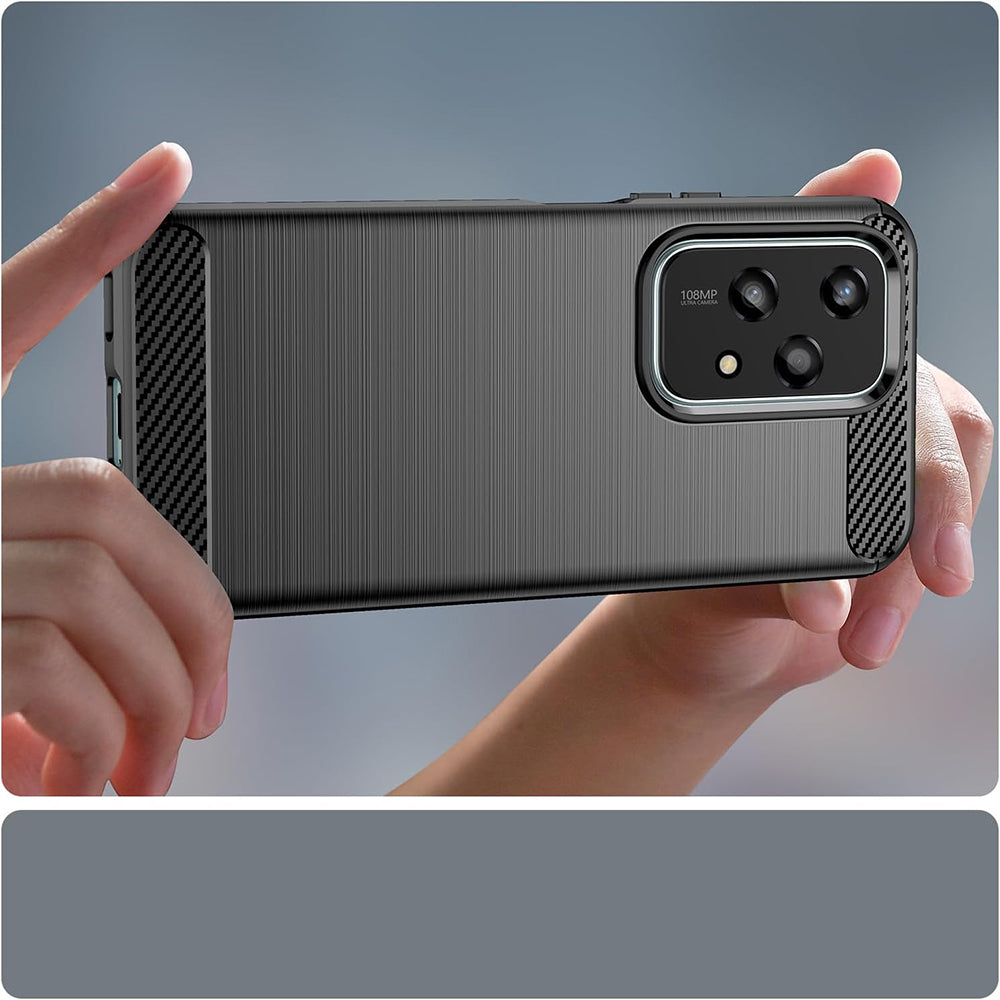 Ovitek za Honor 200 Lite, Techsuit, Karbon, Črn