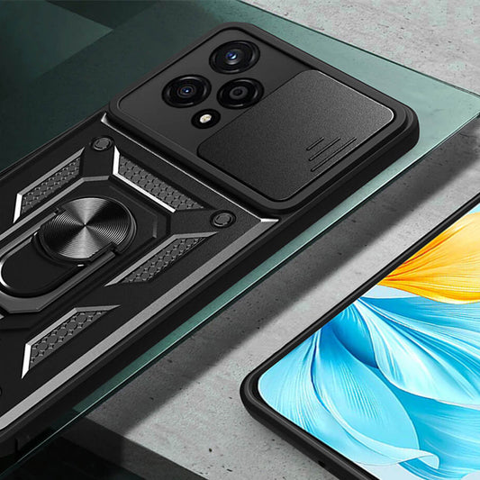 Ovitek za Honor 200 Pro, Techsuit, CamShield, Črn