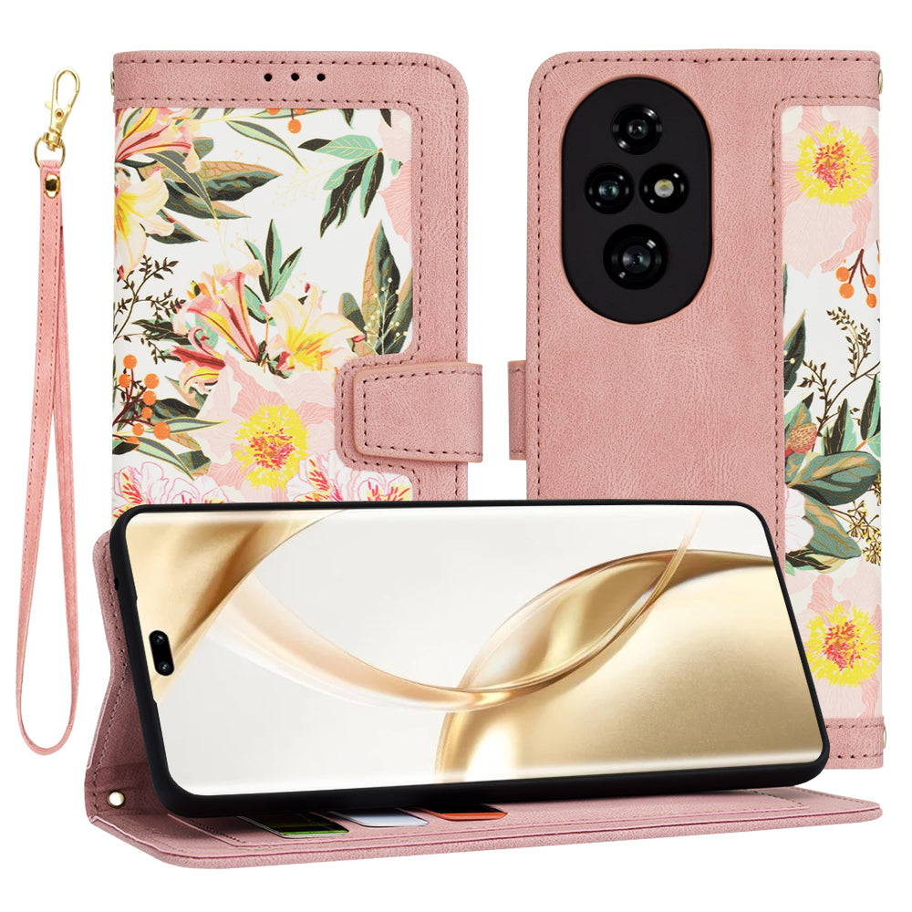 Ovitek za Honor 200 Pro, Techsuit, FlipCraft, roza
