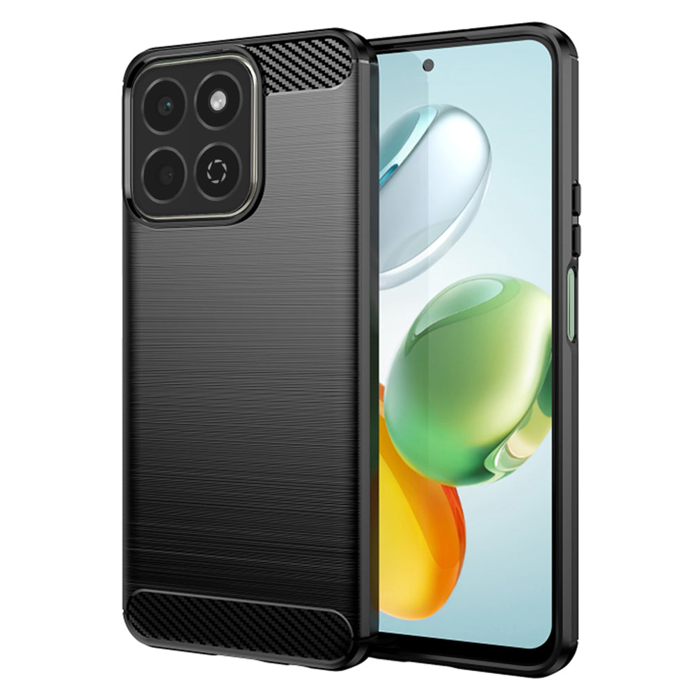 Ovitek za Honor 200 Smart, Techsuit, Karbon, Črn