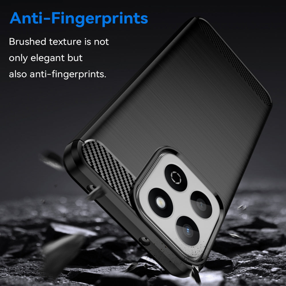 Ovitek za Honor 200 Smart, Techsuit, Karbon, Črn