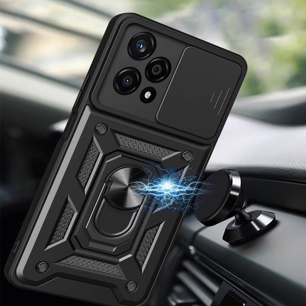 Case for Honor 200, Techsuit, CamShield, Black