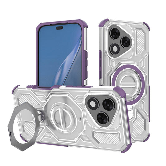 Ovitek za Honor 400 Lite, Techsuit, Carbon Shield Pro, Vijoličen