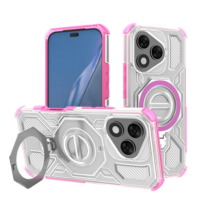 Ovitek za Honor 400 Lite, Techsuit, Carbon Shield Pro, roza