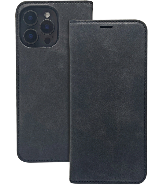Ovitek za Honor 400 Lite, OEM, Smart Suede, Črn