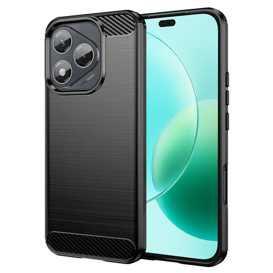 Ovitek za Honor 400 Lite, Techsuit, Karbon, Črn
