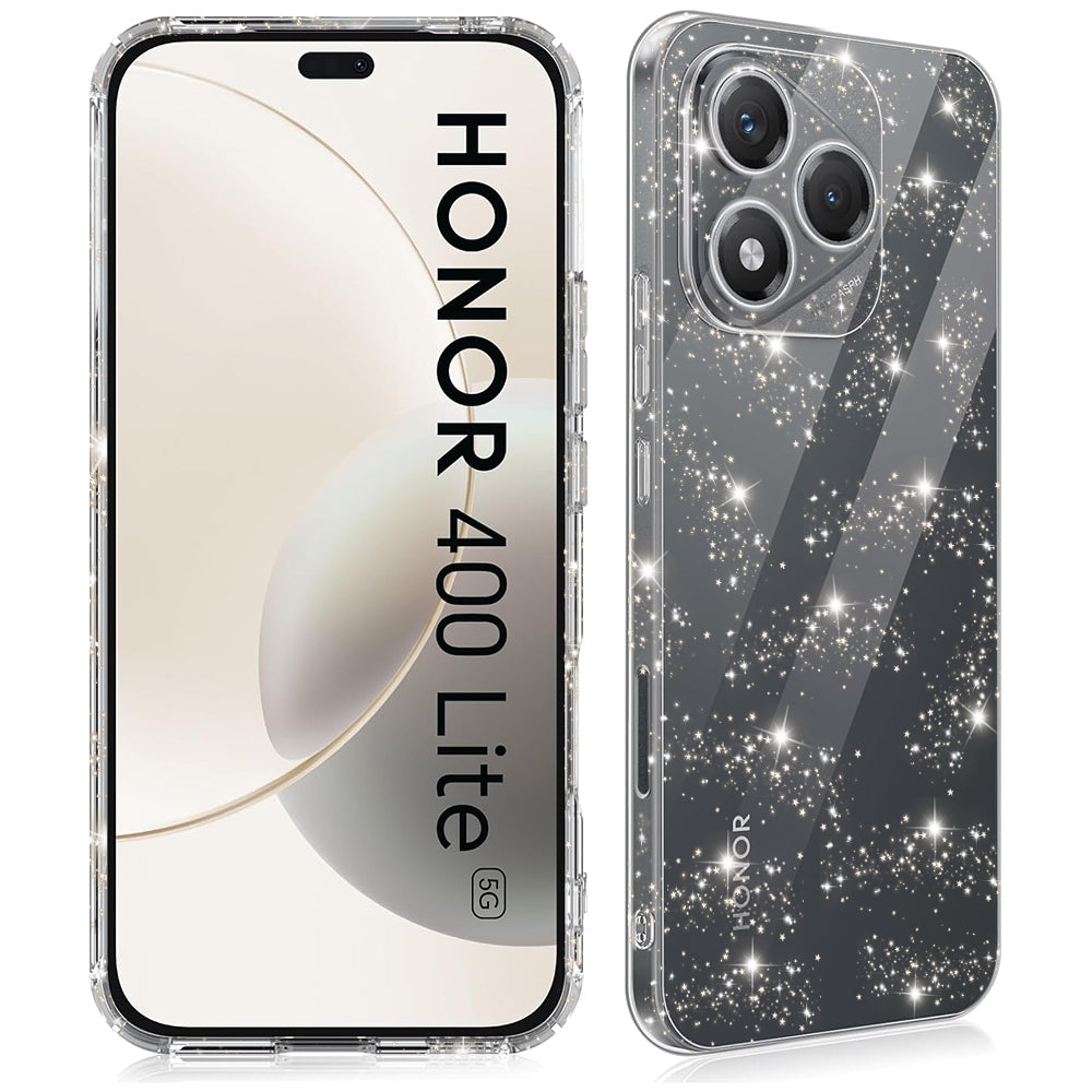 Ovitek za Honor 400 Lite, Techsuit, SparkleSkin, Prozoren