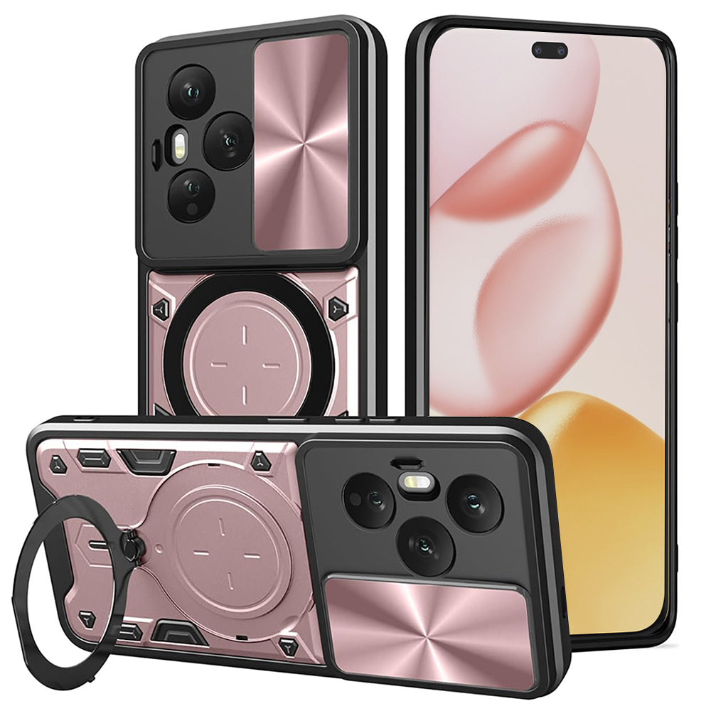 Ovitek za Honor 400 Pro, Techsuit, CamGuard Pro, rožnato zlata